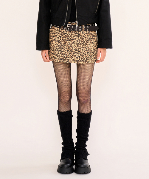 FANYOUNG(ファンヤング)の「ダメージミニスカート - レオパード(スカート・レディース・その他・SMALL/MEDIUM)」の1枚目の写真