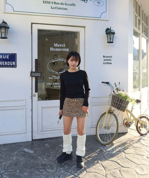 FANYOUNG(ファンヤング)の「ダメージミニスカート - レオパード(スカート・レディース・その他・SMALL/MEDIUM)」の9枚目の写真