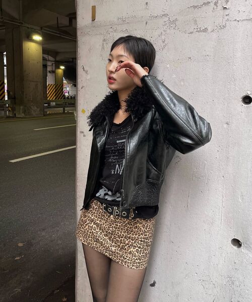 FANYOUNG(ファンヤング)の「ダメージミニスカート - レオパード(スカート・レディース・その他・SMALL/MEDIUM)」の12枚目の写真