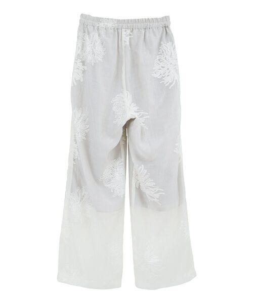 GARAGE OF GOOD CLOTHING(ガレージオブグッドクロージング)の「シアー刺繍ドロストストレートパンツ(その他パンツ・レディース・ホワイト/ブラック・FREE)」の19枚目の写真