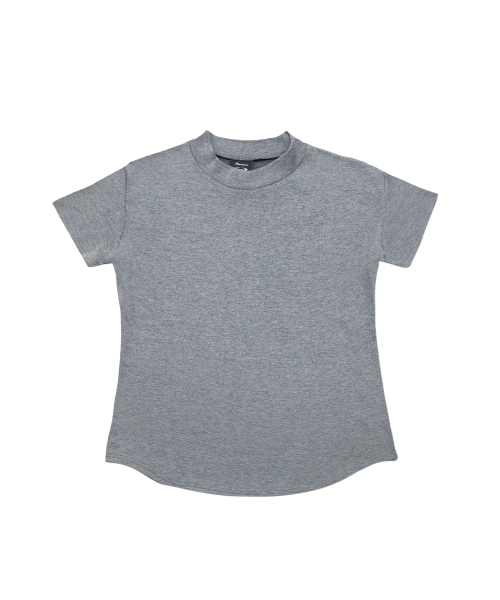 PHERMENON(フェルメノン)の「マッスルフィットモックネック半袖Tシャツ - グレー(Tシャツ/カットソー・メンズ・その他・1/2/3)」の5枚目の写真