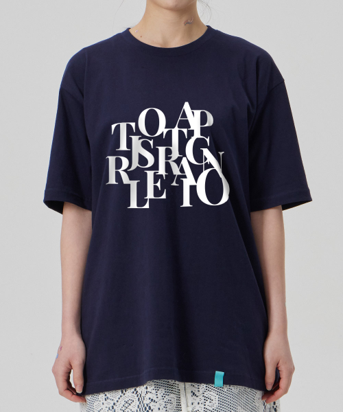 ASTRAL PROJECTION（アストラルプロジェクション）の「[ビッグロゴ]コットンルージュフィット半袖Tシャツ_スペースネイビー（Tシャツ/カットソー・メンズ・その他・M/L/XL/XXL）」の3枚目の写真