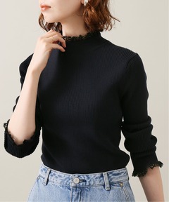 rib turtle neck bodysuit（リブタートルネックボディスーツ）（ニット