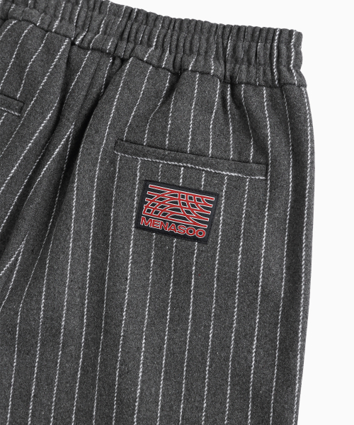 MENASOO(ミナス)の「MNS Pinstripe Wide Brushed Pants_Gray(その他パンツ・レディース・チャコールグレー・F)」の17枚目の写真