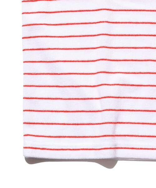 BEAMS PLUS（ビームスプラス）の「Pocket Tee Pile Stripe（Tシャツ/カットソー・メンズ・ブルー/ホワイト/イエロー・SMALL/MEDIUM/LARGE/XX-LARGE/X-LARGE）」の7枚目の写真