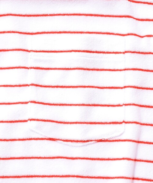 BEAMS PLUS（ビームスプラス）の「Pocket Tee Pile Stripe（Tシャツ/カットソー・メンズ・ブルー/ホワイト/イエロー・SMALL/MEDIUM/LARGE/XX-LARGE/X-LARGE）」の8枚目の写真