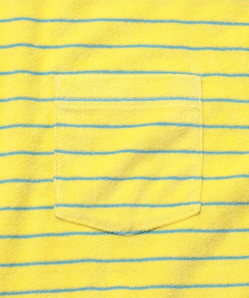 BEAMS PLUS（ビームスプラス）の「Pocket Tee Pile Stripe（Tシャツ/カットソー・メンズ・ブルー/ホワイト/イエロー・SMALL/MEDIUM/LARGE/XX-LARGE/X-LARGE）」の15枚目の写真