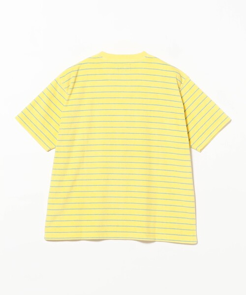 BEAMS PLUS(ビームスプラス)の「Pocket Tee Pile Stripe(Tシャツ/カットソー・メンズ・ブルー/ホワイト/イエロー・SMALL/MEDIUM/LARGE/XX-LARGE/X-LARGE)」の17枚目の写真