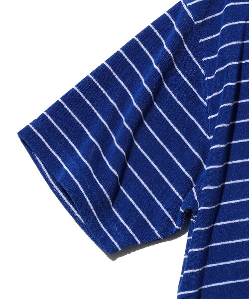 BEAMS PLUS(ビームスプラス)の「Pocket Tee Pile Stripe(Tシャツ/カットソー・メンズ・ブルー/ホワイト/イエロー・SMALL/MEDIUM/LARGE/XX-LARGE/X-LARGE)」の12枚目の写真