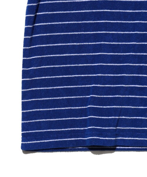 BEAMS PLUS(ビームスプラス)の「Pocket Tee Pile Stripe(Tシャツ/カットソー・メンズ・ブルー/ホワイト/イエロー・SMALL/MEDIUM/LARGE/XX-LARGE/X-LARGE)」の11枚目の写真