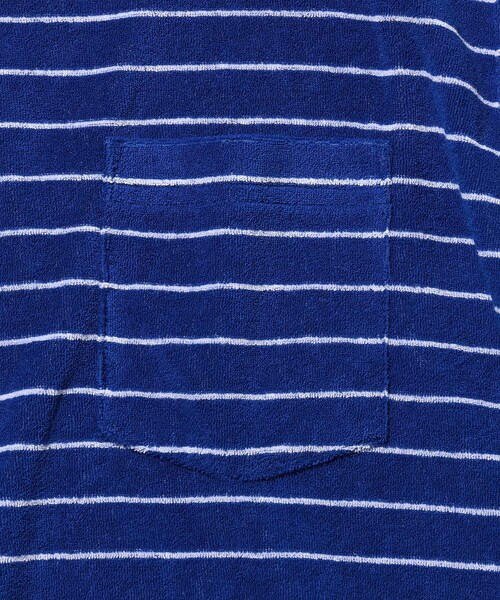 BEAMS PLUS(ビームスプラス)の「Pocket Tee Pile Stripe(Tシャツ/カットソー・メンズ・ブルー/ホワイト/イエロー・SMALL/MEDIUM/LARGE/XX-LARGE/X-LARGE)」の10枚目の写真