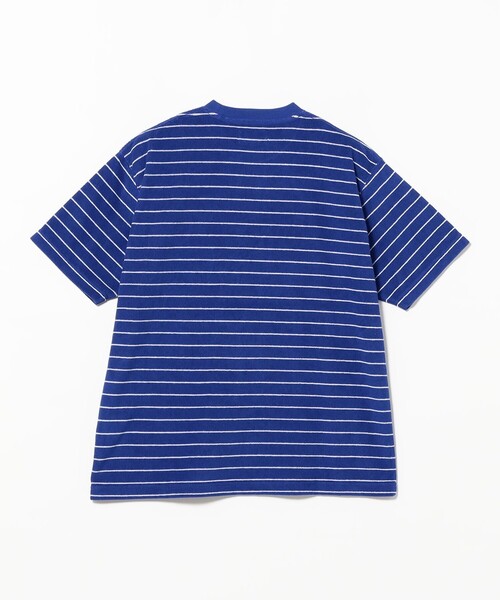 BEAMS PLUS(ビームスプラス)の「Pocket Tee Pile Stripe(Tシャツ/カットソー・メンズ・ブルー/ホワイト/イエロー・SMALL/MEDIUM/LARGE/XX-LARGE/X-LARGE)」の6枚目の写真