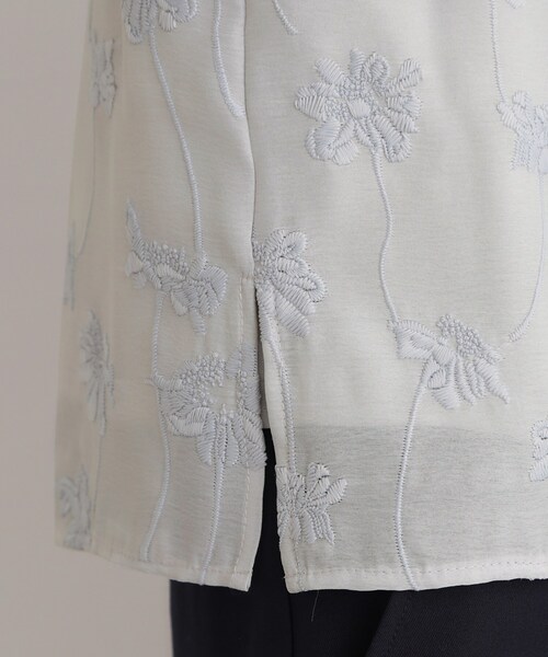 LAURA ASHLEY(ローラアシュレイ)の「【セットアップ可】ランズウィック柄刺繍ブラウス(シャツ/ブラウス・レディース・サックスブルー系/ブラック系・38/40)」の17枚目の写真