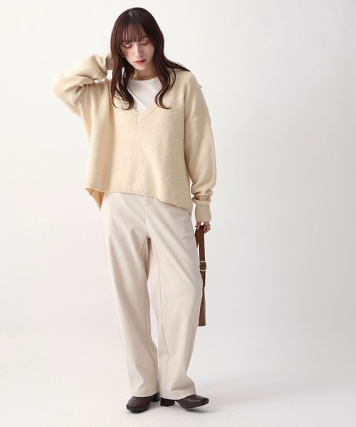 NOAHL(ノアル)の「【NOAHL】起毛ツイルボタンデザインカーブパンツ(その他パンツ・レディース・ブラウン/チャコールグレー/アイボリー・S/M)」の4枚目の写真