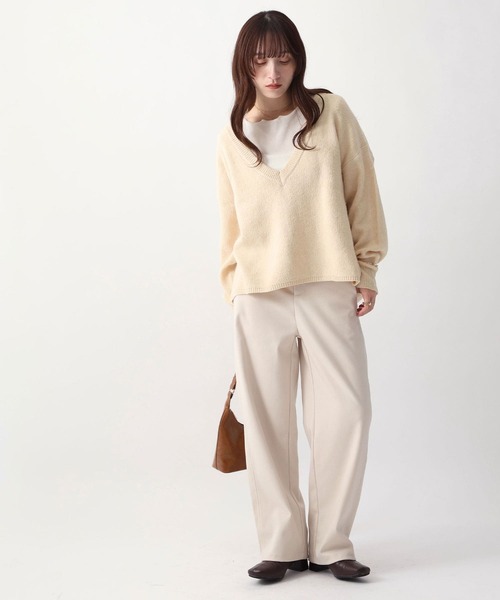 NOAHL(ノアル)の「【NOAHL】起毛ツイルボタンデザインカーブパンツ(その他パンツ・レディース・ブラウン/チャコールグレー/アイボリー・S/M)」の6枚目の写真