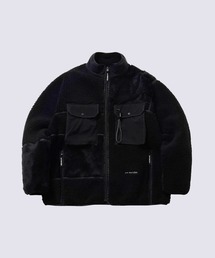 【and wander】Mix boa jacket