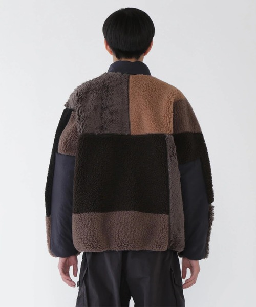 and wander（アンドワンダー）の「【and wander】Mix boa jacket（ブルゾン・メンズ・ブラック/ブラウン・M/L）」の6枚目の写真