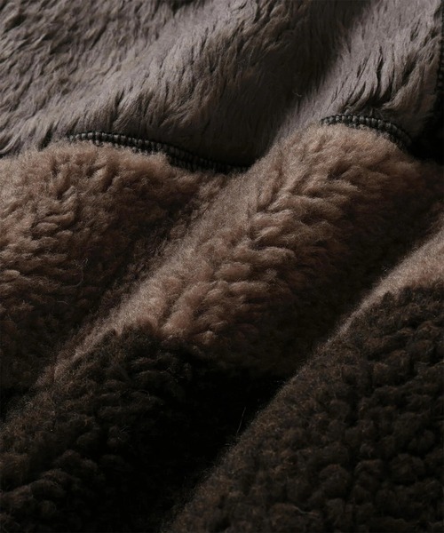 and wander（アンドワンダー）の「【and wander】Mix boa jacket（ブルゾン・メンズ・ブラック/ブラウン・M/L）」の9枚目の写真