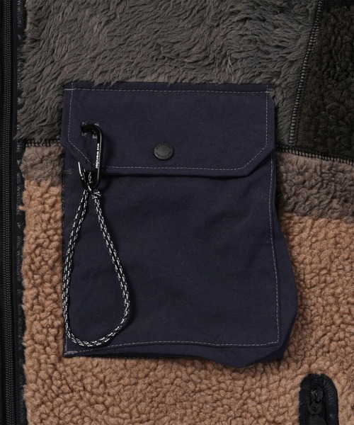 and wander（アンドワンダー）の「【and wander】Mix boa jacket（ブルゾン・メンズ・ブラック/ブラウン・M/L）」の16枚目の写真