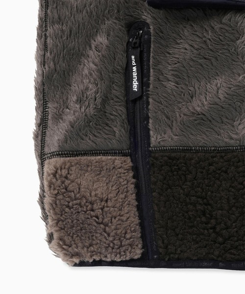 and wander（アンドワンダー）の「【and wander】Mix boa jacket（ブルゾン・メンズ・ブラック/ブラウン・M/L）」の19枚目の写真