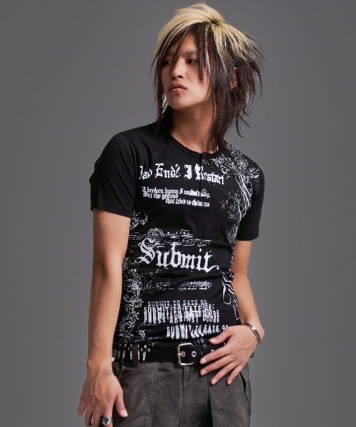 FUGA/フーガ』グラフィックヘンリーネックTシャツ（Tシャツ/カットソー