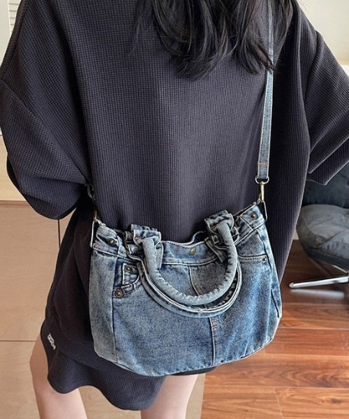 セール】デニムショルダーバッグ（ショルダーバッグ）｜ViViDAY