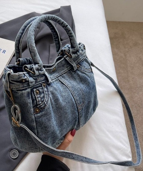 ViViDAY（ビビデー）の「デニムショルダーバッグ（ショルダーバッグ・レディース・サックスブルー/ブラック・FREE）」の13枚目の写真