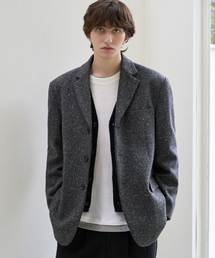 TRIP LE SENS（トリップ ル センス）の「[F/W]ツーフラップポケット3Bブレザー_ネフツイードチャコール（テーラードジャケット）」
