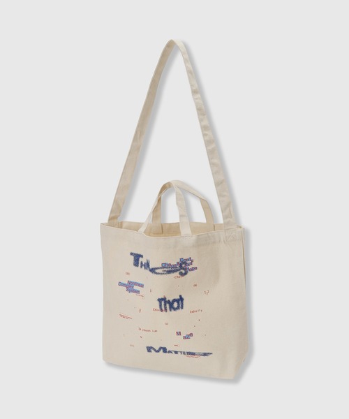 THINGS THAT MATTER（シングス ザット マター）の「CHAOS PRINT TOTE BAG / カオス プリント トート バッグ（トートバッグ・レディース・アイボリー/ブラック・FREE）」の8枚目の写真