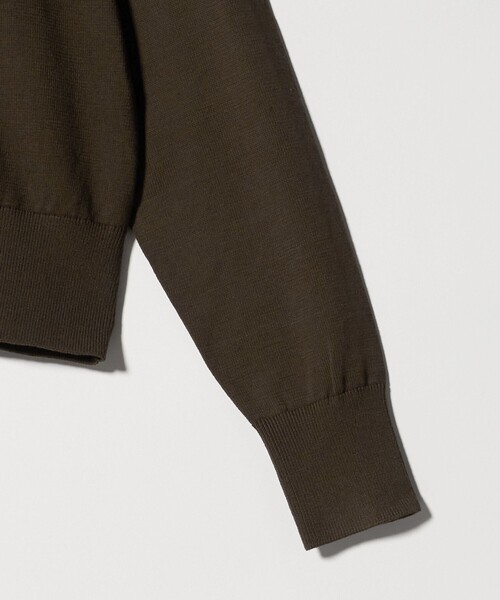 Jieda（ジエダ）の「＜JIEDA＞コットン シルク Vネック ニット（ニット/セーター・メンズ・ダークブラウン/ブラック・2/1）」の5枚目の写真