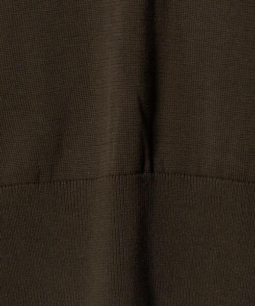 Jieda（ジエダ）の「＜JIEDA＞コットン シルク Vネック ニット（ニット/セーター・メンズ・ダークブラウン/ブラック・2/1）」の6枚目の写真