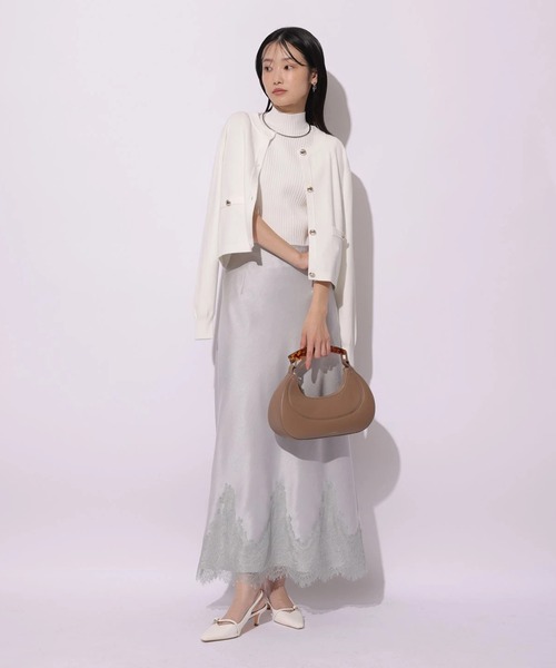 Mystrada（マイストラーダ）の「金釦ニットアンサンブル（ニット/セーター・レディース・ピンクベージュ/グリーン系その他2/ホワイト/ネイビー/ブラック・38）」の18枚目の写真