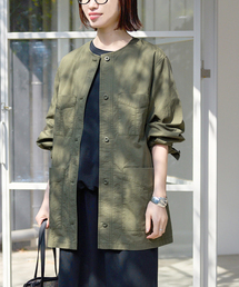 SLOBE IENA | 《追加》ノーカラーサファリブルゾン(その他アウター)