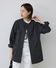 SLOBE IENA | 《追加》ノーカラーサファリブルゾン(その他アウター)