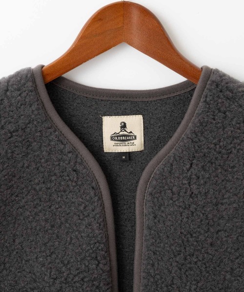 COLD BREAKER（コールドブレーカー）の「COLD BREAKER SHORT LENGTH VEST  CAMINO  コールドブレイカー ショート丈ベスト（ベスト・レディース・シルバーグレー/チョコ/ナチュラル/チャコールグレー/オフホワイト/ブラック/ライトベージュ/ブラウン・MEDIUM/SMALL/X-SMALL/LARGE）」の17枚目の写真
