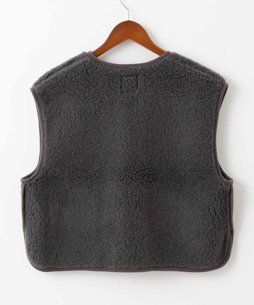 COLD BREAKER（コールドブレーカー）の「COLD BREAKER SHORT LENGTH VEST  CAMINO  コールドブレイカー ショート丈ベスト（ベスト・レディース・シルバーグレー/チョコ/ナチュラル/チャコールグレー/オフホワイト/ブラック/ライトベージュ/ブラウン・MEDIUM/SMALL/X-SMALL/LARGE）」の18枚目の写真