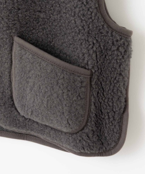 COLD BREAKER（コールドブレーカー）の「COLD BREAKER SHORT LENGTH VEST  CAMINO  コールドブレイカー ショート丈ベスト（ベスト・レディース・シルバーグレー/チョコ/ナチュラル/チャコールグレー/オフホワイト/ブラック/ライトベージュ/ブラウン・MEDIUM/SMALL/X-SMALL/LARGE）」の19枚目の写真
