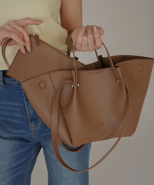 petal shape 2WAY バッグ ( ポーチ付き ) KINO THE KEI（トートバッグ