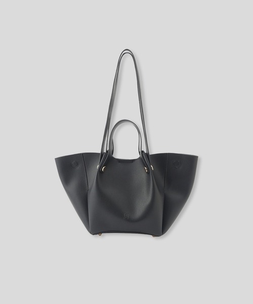KINO THE KEI（キノザケイ）の「petal shape 2WAY バッグ ( ポーチ付き ) KINO THE KEI（トートバッグ・レディース・ブラック/ダークブラウン・フリー）」の10枚目の写真