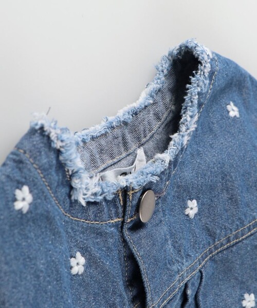 Ou? by EDWIN】お花刺しゅうデニムジャケット（デニムジャケット