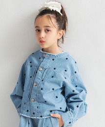 EDWIN（エドウィン）の「【Ou? by EDWIN】お花刺繍デニムジャケット（デニムジャケット）」