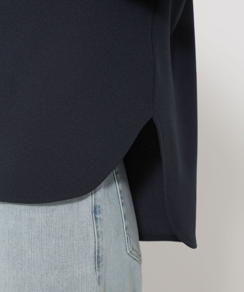 BARNYARDSTORM(バンヤードストーム)の「BARNYARDSTORM / 袖フリルブラウス / マシンウォッシャブル <セットアップ対応>(シャツ/ブラウス・レディース・ホワイト/ネイビー・FREE)」の15枚目の写真