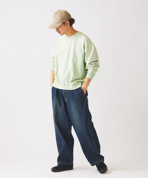 JOURNAL STANDARD relume（ジャーナルスタンダード　レリューム）の「スモーキーデニム 11oz オーバーパンツ（デニムパンツ・メンズ・クリアブルー/ブラック系その他/コバルトブルー・MEDIUM/LARGE）」の7枚目の写真