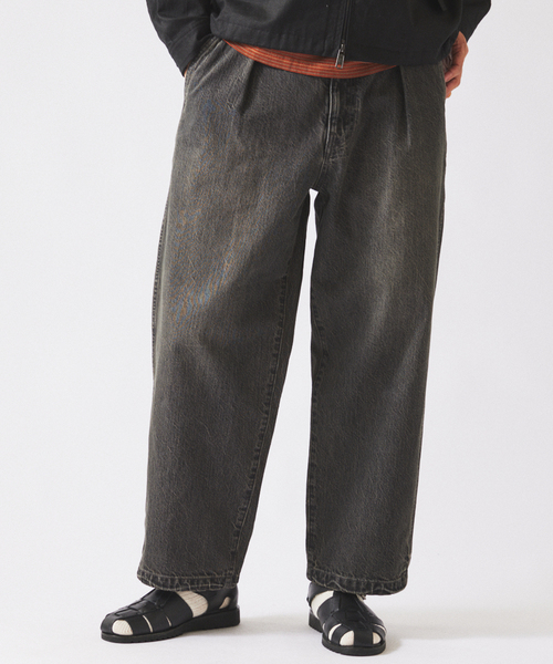 JOURNAL STANDARD relume（ジャーナルスタンダード　レリューム）の「スモーキーデニム 11oz オーバーパンツ（デニムパンツ・メンズ・クリアブルー/ブラック系その他/コバルトブルー・MEDIUM/LARGE）」の11枚目の写真