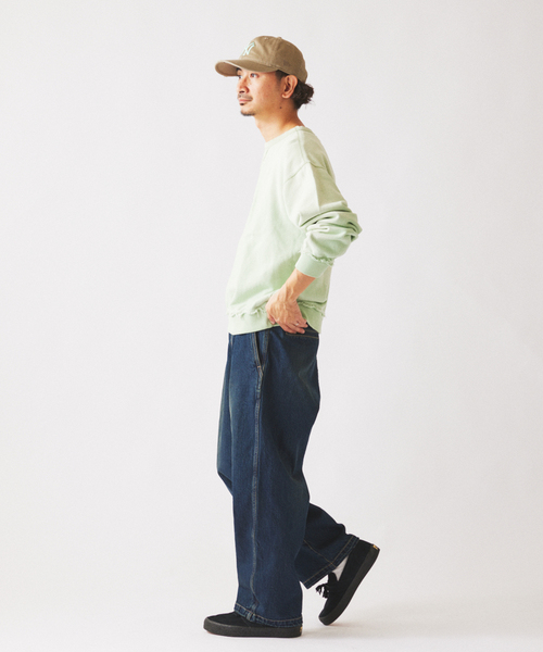 JOURNAL STANDARD relume（ジャーナルスタンダード　レリューム）の「スモーキーデニム 11oz オーバーパンツ（デニムパンツ・メンズ・クリアブルー/ブラック系その他/コバルトブルー・MEDIUM/LARGE）」の9枚目の写真