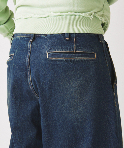 JOURNAL STANDARD relume（ジャーナルスタンダード　レリューム）の「スモーキーデニム 11oz オーバーパンツ（デニムパンツ・メンズ・クリアブルー/ブラック系その他/コバルトブルー・MEDIUM/LARGE）」の16枚目の写真