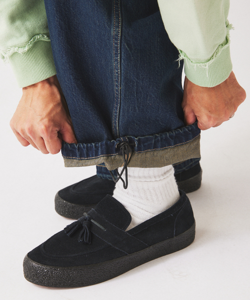 JOURNAL STANDARD relume（ジャーナルスタンダード　レリューム）の「スモーキーデニム 11oz オーバーパンツ（デニムパンツ・メンズ・クリアブルー/ブラック系その他/コバルトブルー・MEDIUM/LARGE）」の19枚目の写真