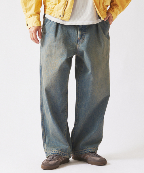 JOURNAL STANDARD relume（ジャーナルスタンダード　レリューム）の「スモーキーデニム 11oz オーバーパンツ（デニムパンツ・メンズ・クリアブルー/ブラック系その他/コバルトブルー・MEDIUM/LARGE）」の22枚目の写真