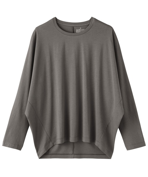 無印良品(ムジルシリョウヒン)の「婦人 なめらか天竺編みクルーネック長袖プルオーバー(Tシャツ/カットソー・レディース・ブラック/オフホワイト/チャコールグレー/ライトイエロー・S/M/L/XL)」の6枚目の写真