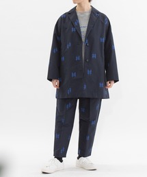 グログラン刺繍センタープレスパンツ